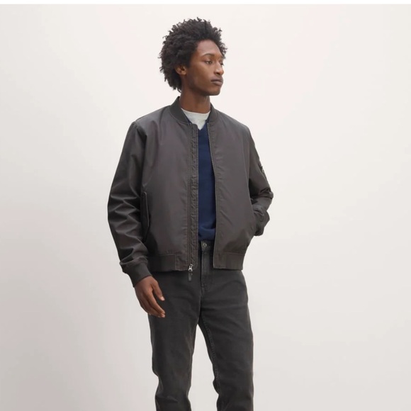 Everlane Charcoal Bomber Jacket - Picture 2 of 10